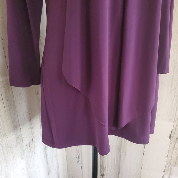 ALFANI RAW HEM LAYERED TUNIC TOP - Picture 3 of 6